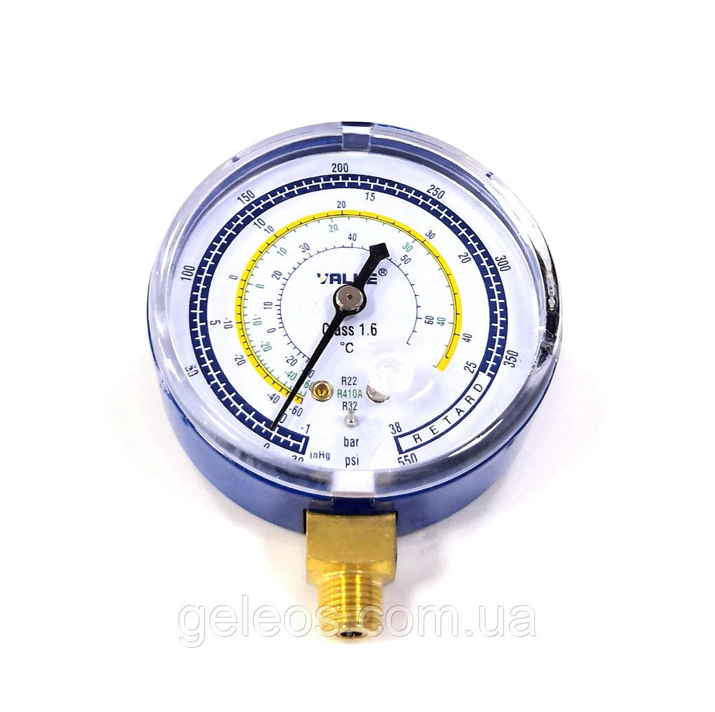 Купить Манометр для фреона Value R32, 410a, 22 D68мм CBL низкое ...