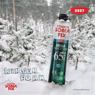 Піна монтажна професійна SomaFix Mega 65 Plus зимова, фото 2