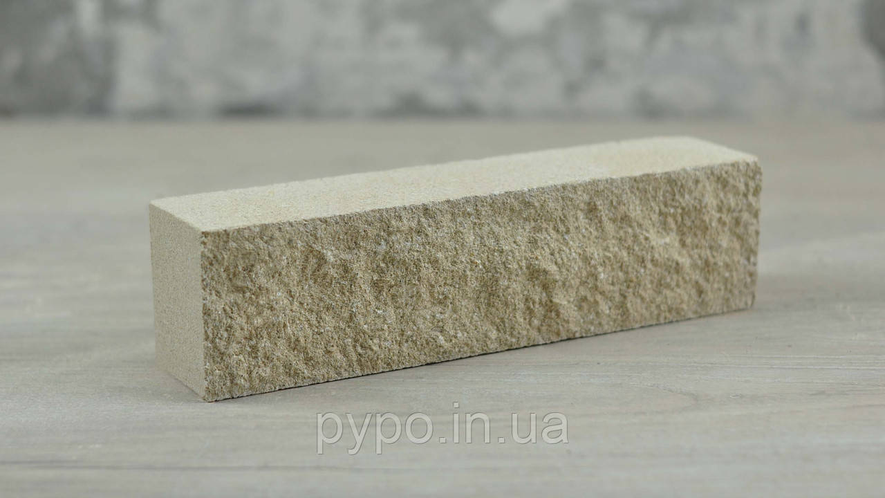 Колота цегла мармур половинка Слонова кістка "Slim Stone".