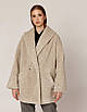 Бежеве пальто Oversize з екохутра WOOLBOOK, фото 2