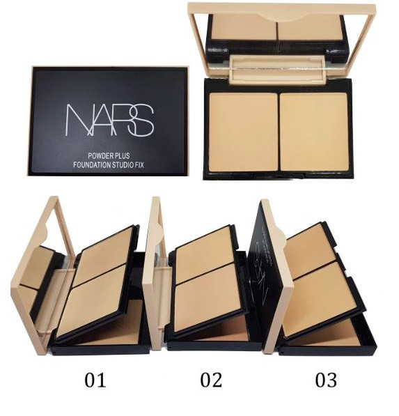 Подвійна компактна пудра Nars Powder Plus Foundation Studio Fix (Палітра 2шт. - №1,3) | 811