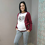 Світшот для вагітних утеплений 6767, фото 2