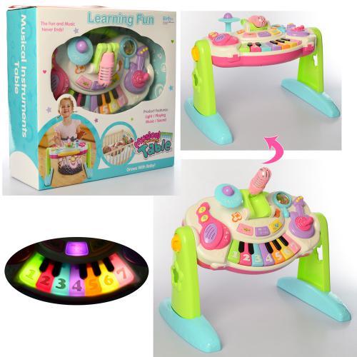 Дитячий ігровий центр 35906 музичний столик піаніно мікрофон, фото 1