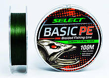 Шнур Select Basic PE 100м (темно зелений) 0.26 мм 20,8 кг