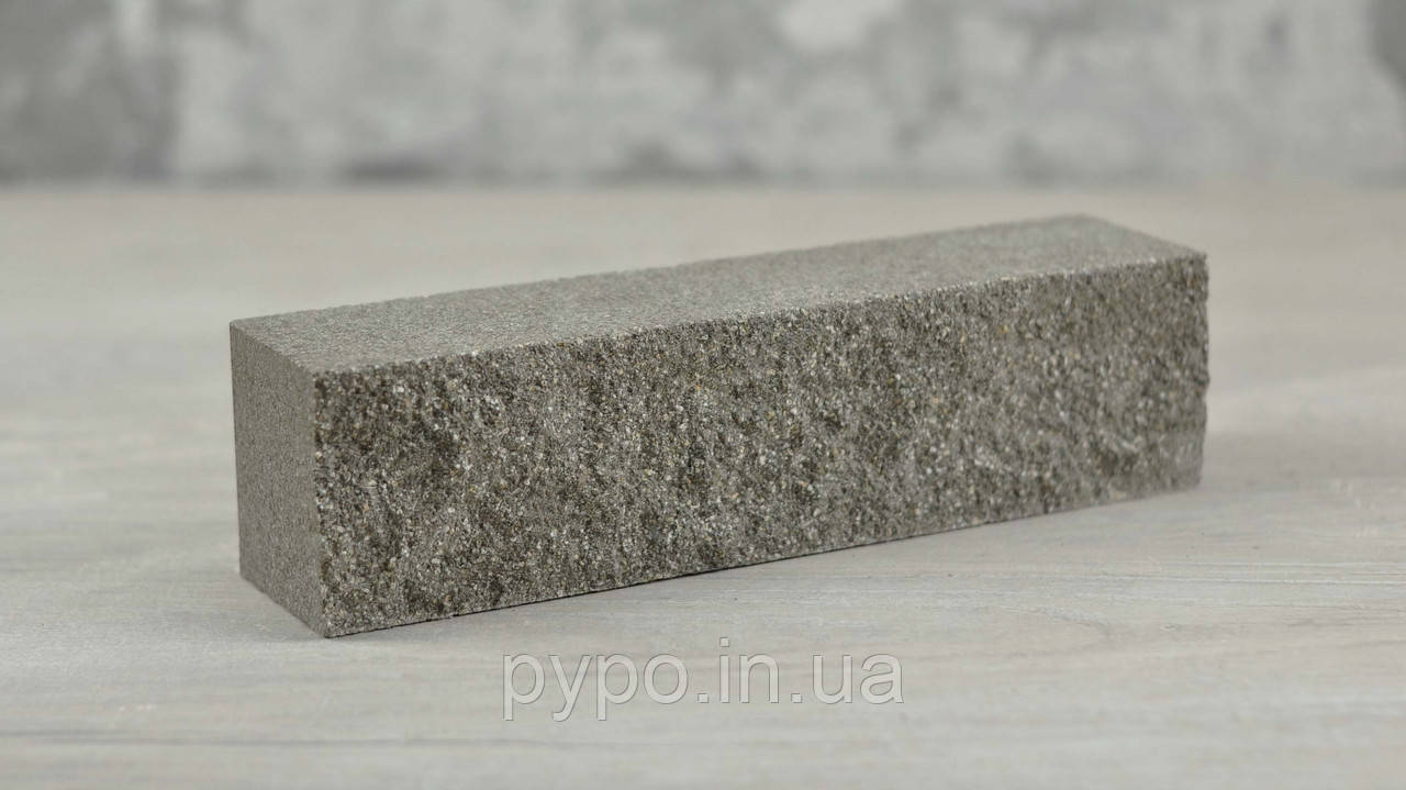 Колота цегла мармур половинка Сірий "Slim Stone".