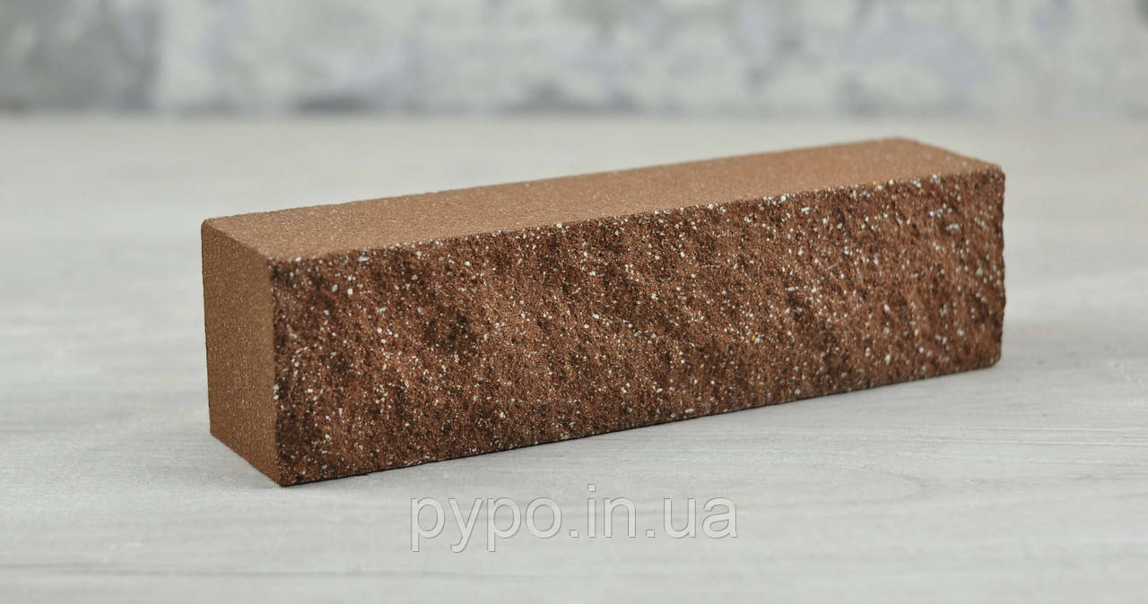Колота цегла мармур половинка Світло-Коричневий "Slim Stone"., фото 1