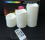 Набір світлодіодних свічок із пультом керування (3 шт.), фото 2