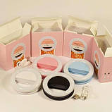 Selfie Ring Світлодіодне кільце для селфи RK-14 біле, фото 3