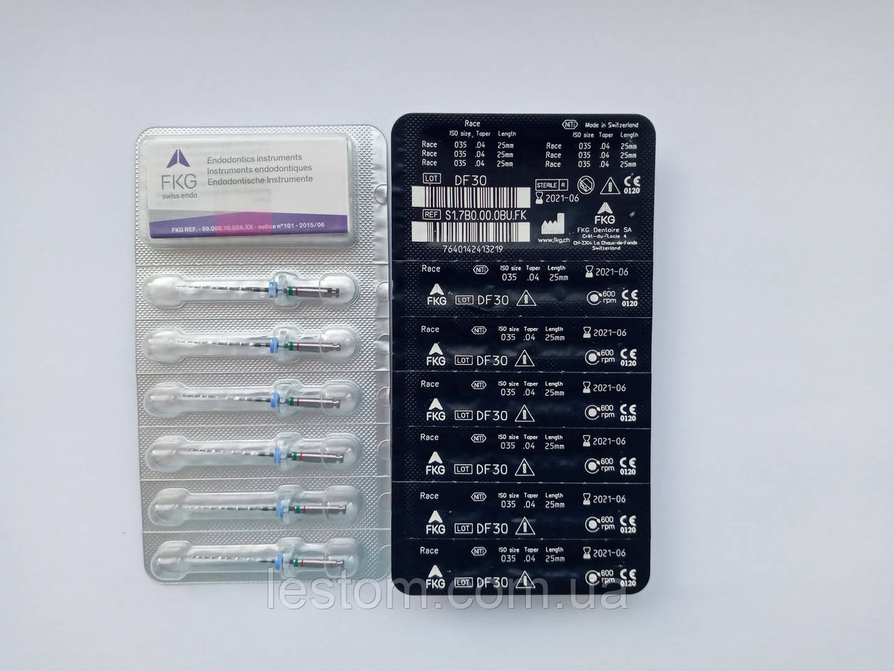 FKG RaCe 35/04 NiTi 25mm (6 шт) стерильні