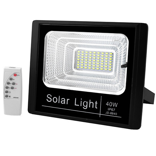 Прожектор світлодіодний на сонячній батареї JD-8840 40W SMD, IP67,