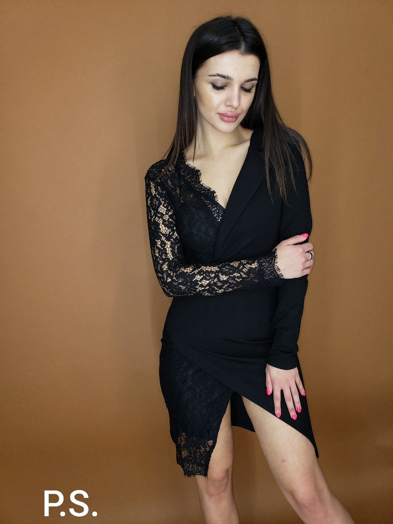 Платье коктейльное черное Код PS5591 - фото 1 - id-p851221300