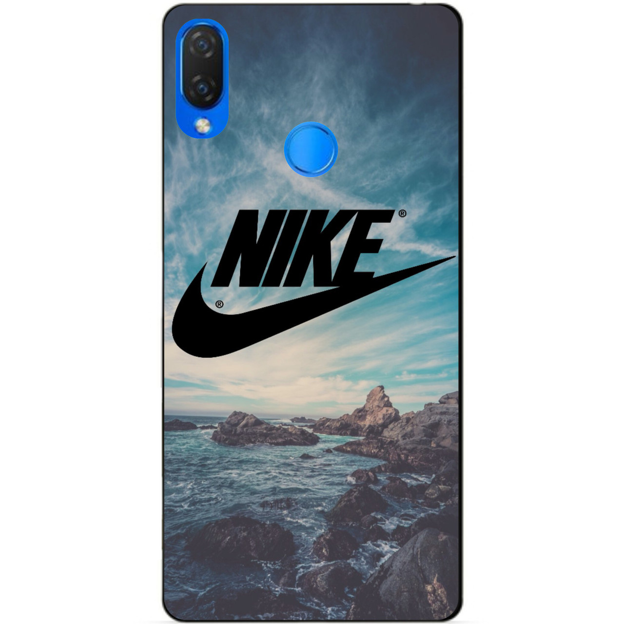 Силіконовий бампер чохол для Huawei P Smart Plus з малюнком Nike