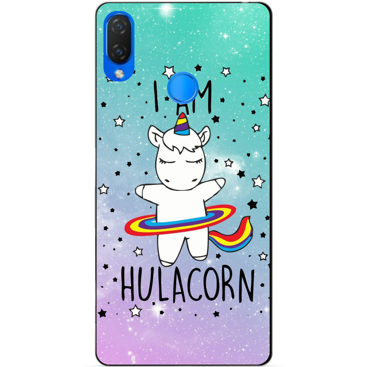 Силіконовий бампер чохол для Huawei P Smart Plus з малюнком Єдиноріг