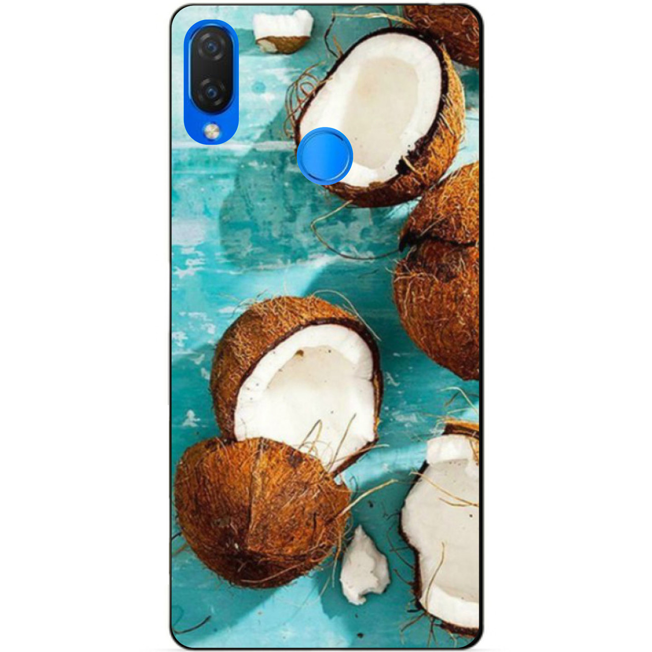 Силіконовий бампер чохол для Huawei P Smart Plus з малюнком Кокоси