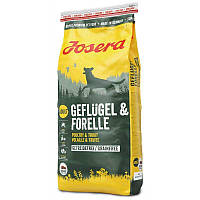 Josera Geflugel and Forelle сухой беззерновой корм для собак с птицей и форелью 15КГ