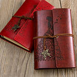 Вінтажний блокнот Butterflie Червоно-коричневий, фото 3