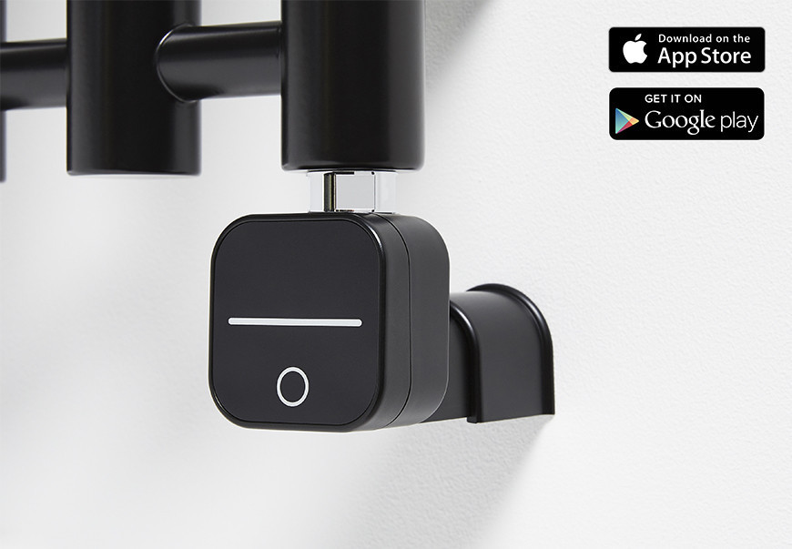 ТЕН HeatQ NEX APP 1.0 MS Black: регулятор 30-60С +таймер до 8 год + Bluetooth програматор до 7 днів + маскування