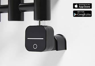 ТЕН HeatQ NEX APP 1.0 MS Black: регулятор 30-60С +таймер до 8 год + Bluetooth програматор до 7 днів + маскування