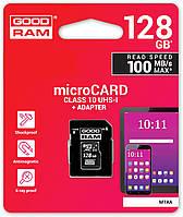 Карта памяти Goodram microSDXC 128GB UHS-I class 10 + SD-adapter