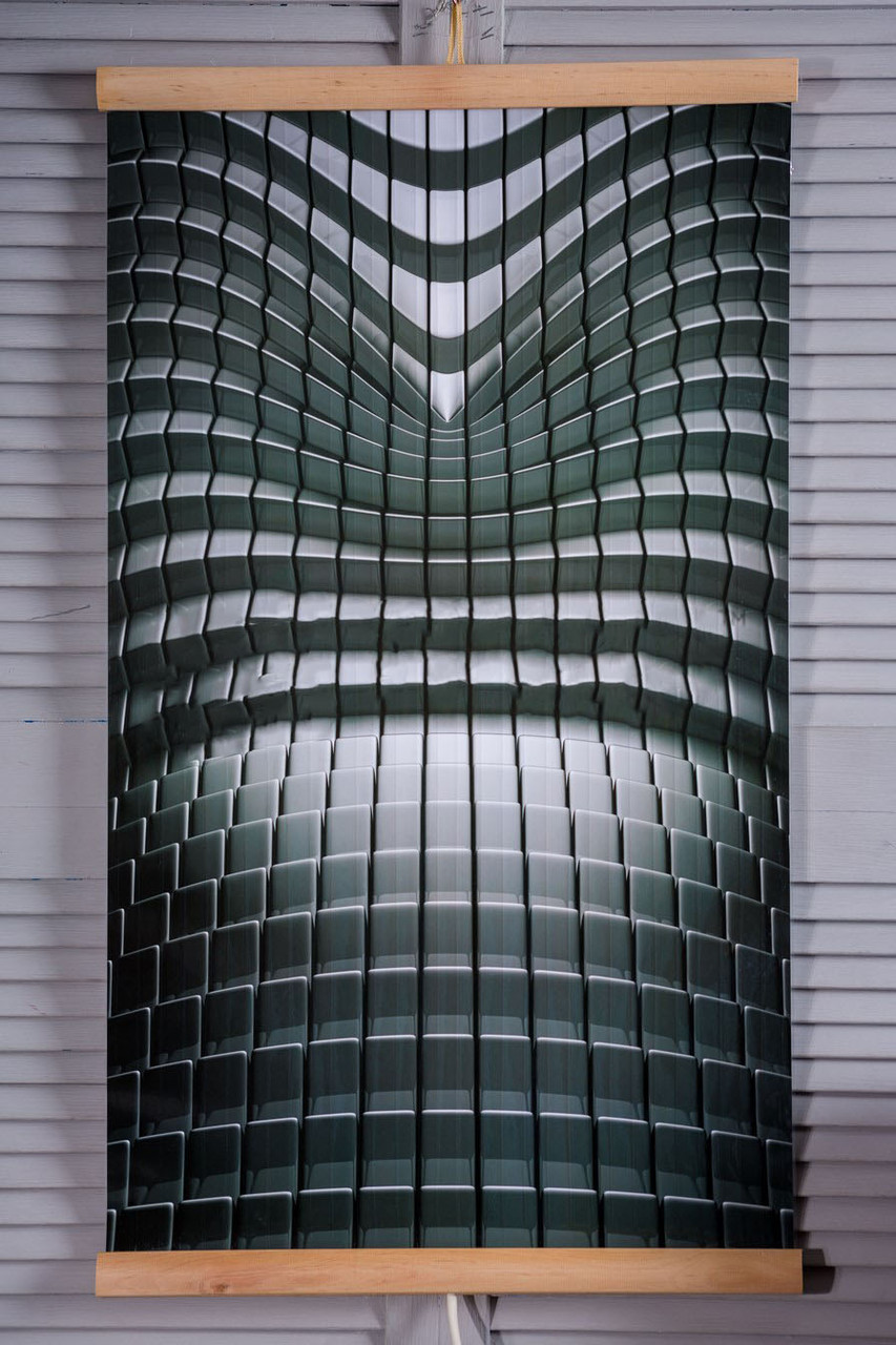 Інфрачервоний настінний обігрівач картина. Тріо. Абстрация Hi-Tec 3 D