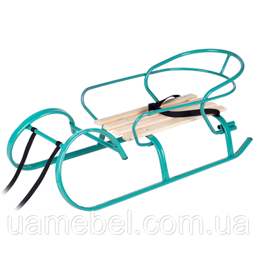 Санки дитячі Снігур + спинка, фото 1