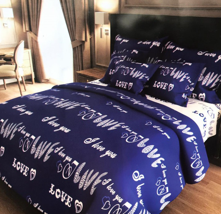 Постільна білизна напівторна 150х220 (12971) "Ранфорс-бавовна 100%", фото 1