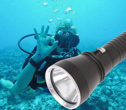 Ліхтар Boruit XHP 70.2 для підводного полювання - жовтий світло, фото 2