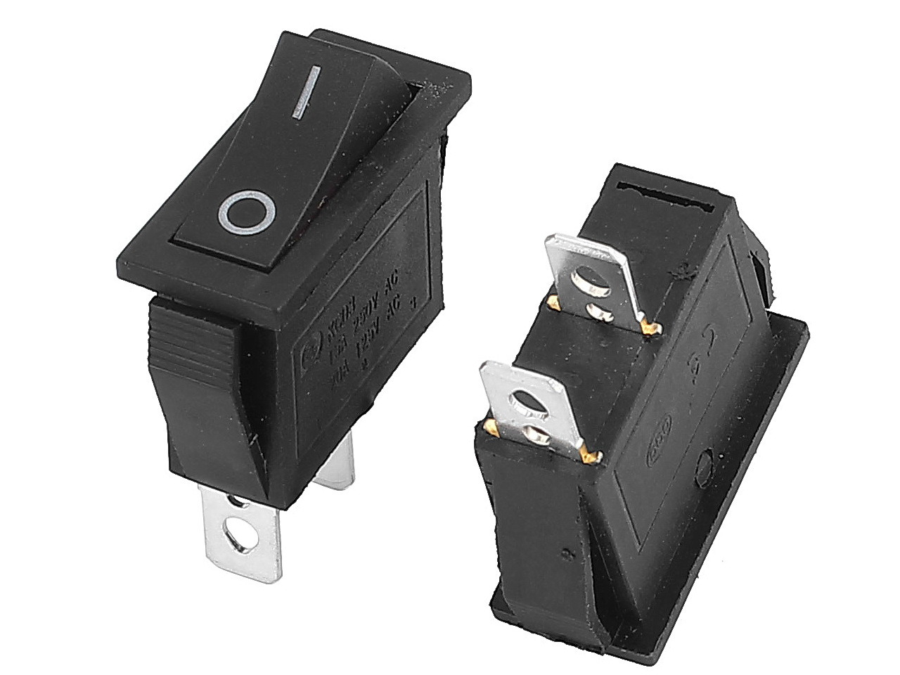 Клавішний перемикач KCD3-101-C3-B/2P, ON-OFF 2pin чорний