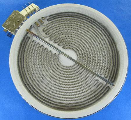 Конфорка для стеклокерамики 2200/1200W, D- 230/140 mm, фото 2