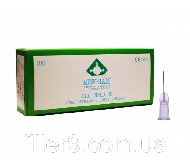 Голки для ін'єкцій 30G 0,З0 Х 13 мм Mesoram Італія, фото 1