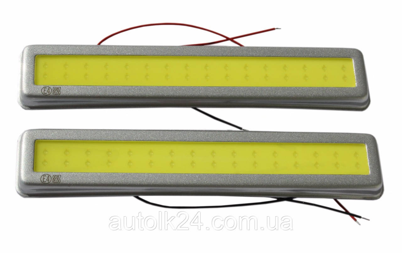 LED Денні ходові вогні 12 V (Оправа Сірого кольору)