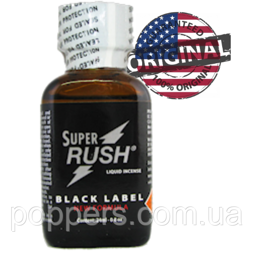 Poppers / попперс super rush black level 24 ml PWD USA