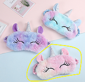 Маска для сну Єдиноріг рожева