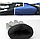 Лижні рукавички холодостійкі до -20 флісові чорно-сірі/синьо-чорні, фото 4
