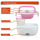 Ланчбокс електричний The Electric Lunch Box з підігрівом 220V/12V. Термос для їжі з підігрівом, фото 7