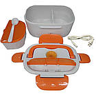 Ланчбокс електричний The Electric Lunch Box з підігрівом 220V/12V. Термос для їжі з підігрівом, фото 5