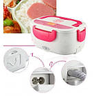 Ланчбокс електричний The Electric Lunch Box з підігрівом 220V/12V. Термос для їжі з підігрівом, фото 6