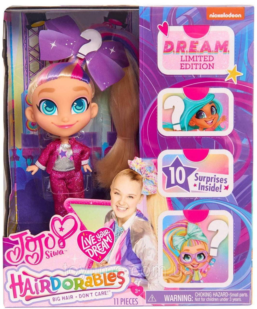 Хейрдорабллес ДжоДжо Сива обмежена серія / Hairdorables JoJo Siwa Limited Edition D.R.E.A.M. Doll Style A