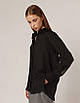 Рубашка женская черная полупрозрачная WOOLBOOK, фото 2