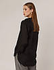 Рубашка женская черная полупрозрачная WOOLBOOK, фото 3