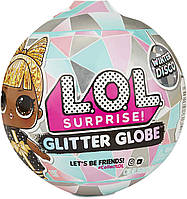 ЛОЛ Зимнее Диско Блестящий шар / L.O.L. Surprise! Glitter Globe Doll Winter Disco Series with Glitter Hair