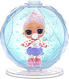 ЛОЛ Зимове Диско Блискуча куля/L.O.L. Surprise! Glitter Globe Doll Winter Disco Series with Glitter Hair, фото 6