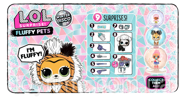 L.O.L Surprise Fluffy Pets Winter Disco Series with Removable Fur