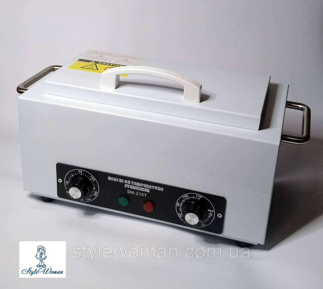 Стерилизатор сухожар, духовой шкаф мини высоко температурный стерилизатор с металлическими ручками SM-210T - фото 2 - id-p569802423