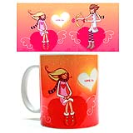 Чашка День закоханих із кераміки