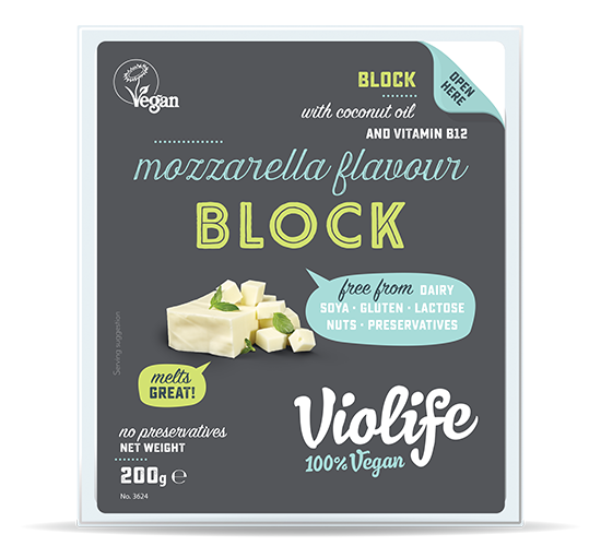 Сир моцарела на рослинній основі Vio Life Mozarella блок 200 gr