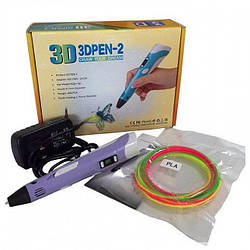 3D ручка MyRiwell PEN-2 з Led дисплеєм фиолетовий, 3Д ручка 2 покоління, Smartpen
