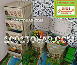 Комод пластиковий на 4 ящики Ведмедики Туреччина Elif, фото 2