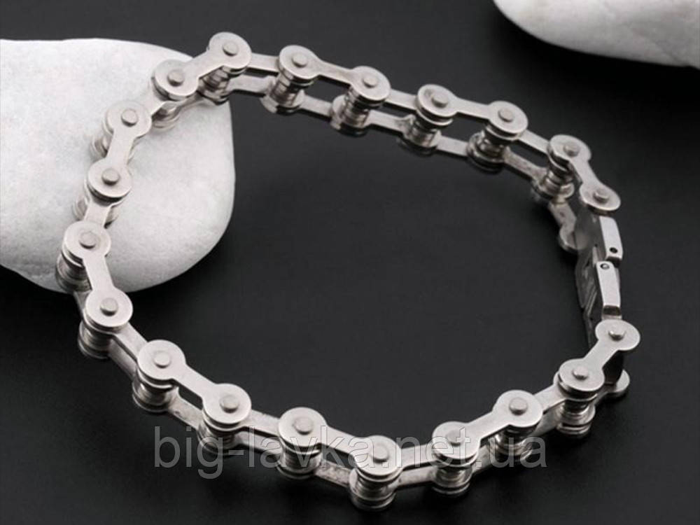 Браслет Велосипедна ланцюг Chain чоловічий 21 см x 9,5 мм, фото 1