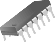 Операційний підсилювач LM2902N, 4 канали, DIP14